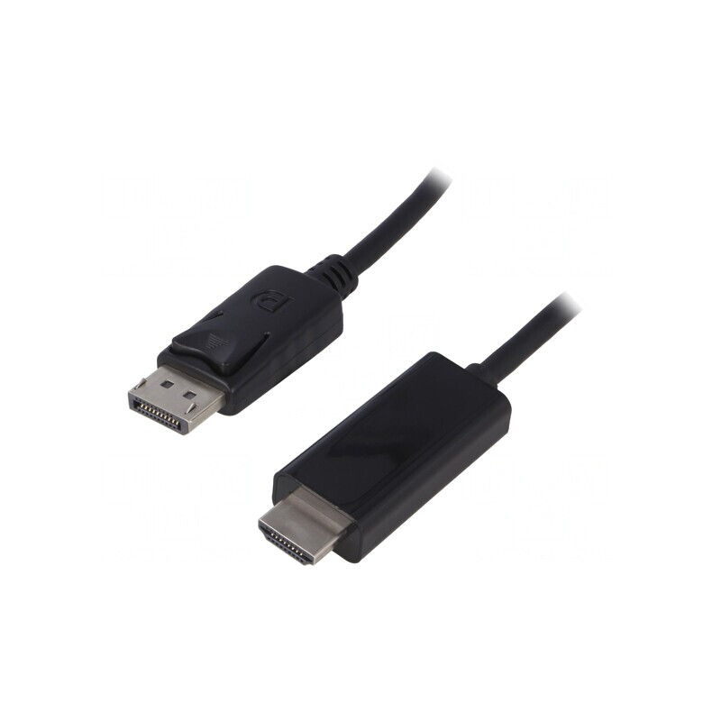 Cablu DisplayPort la HDMI 2m Negru | Electronic-mag.ro | Componente Electronice