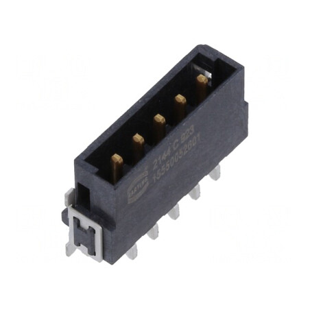 Conector PCB-PCB tată 5 pini 2,54mm har-flex Power | Electronic-mag.ro | Componente Electronice
