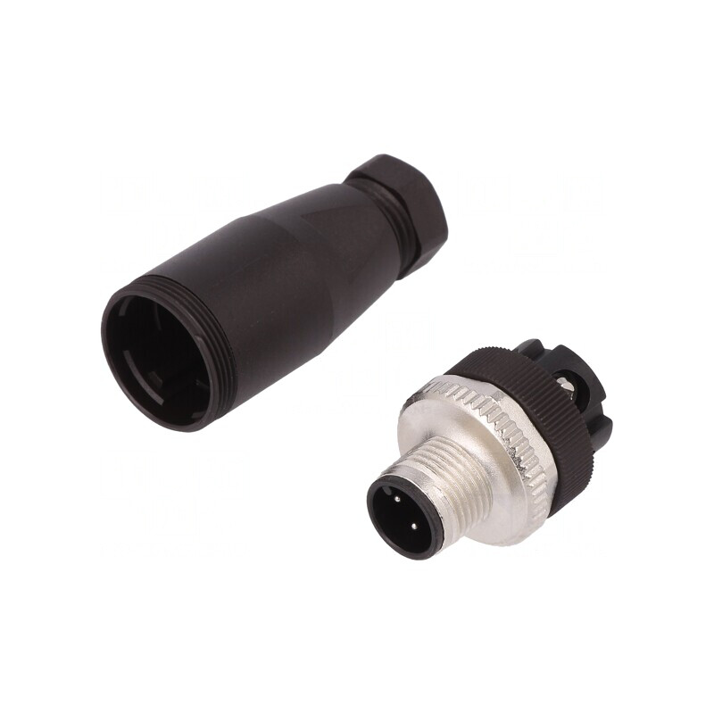 Conector M12 Mufă Tată 4-PIN Filet Exterior | Electronic-mag.ro | Componente Electronice
