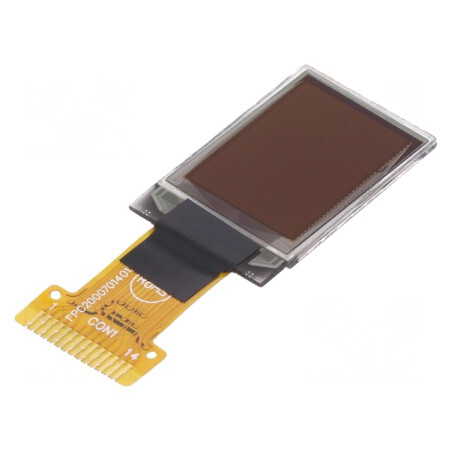 Afișaj OLED Grafic 0.71 inch 48x64 Galben | Electronic-mag.ro | Componente Electronice