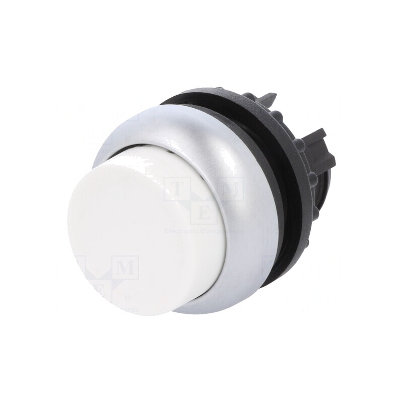 Comutator apăsare 22mm Alb Stabil | Electronic-mag.ro | Componente Electronice