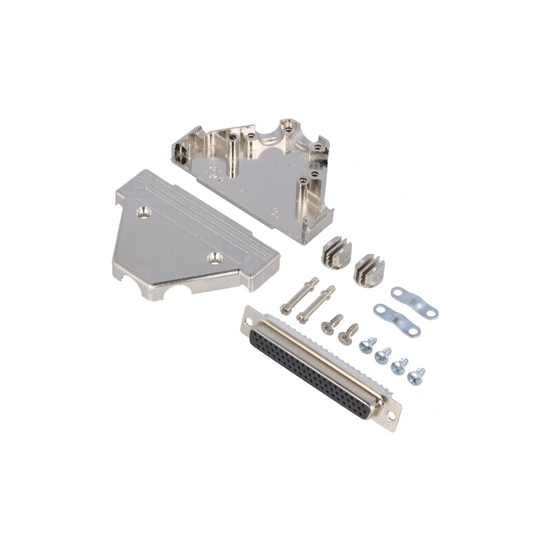 Mufă Mamă D-Sub 62 PIN Lipire pe Cablu Neagră | Electronic-mag.ro | Componente Electronice