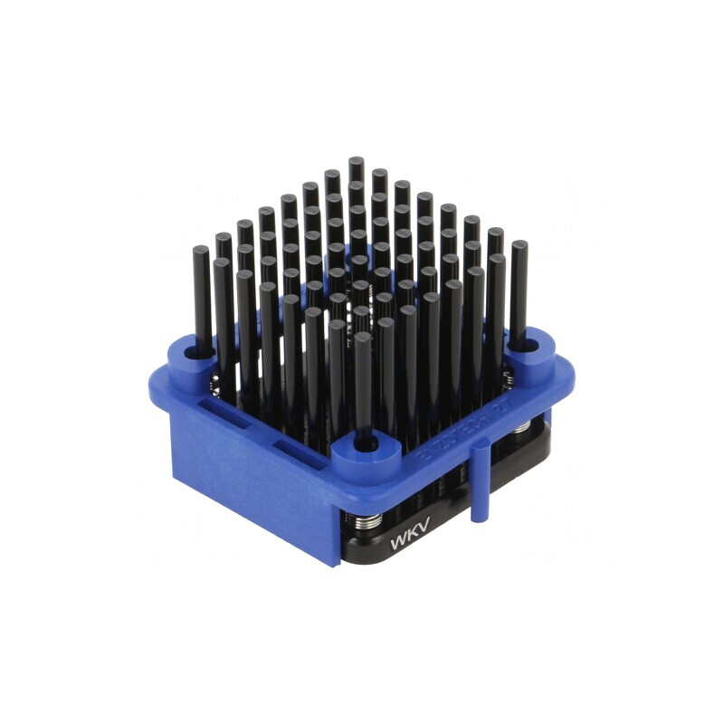 Radiator extrudat cu aripioare BGA, negru, 27mm x 27mm | Electronic-mag.ro | Componente Electronice