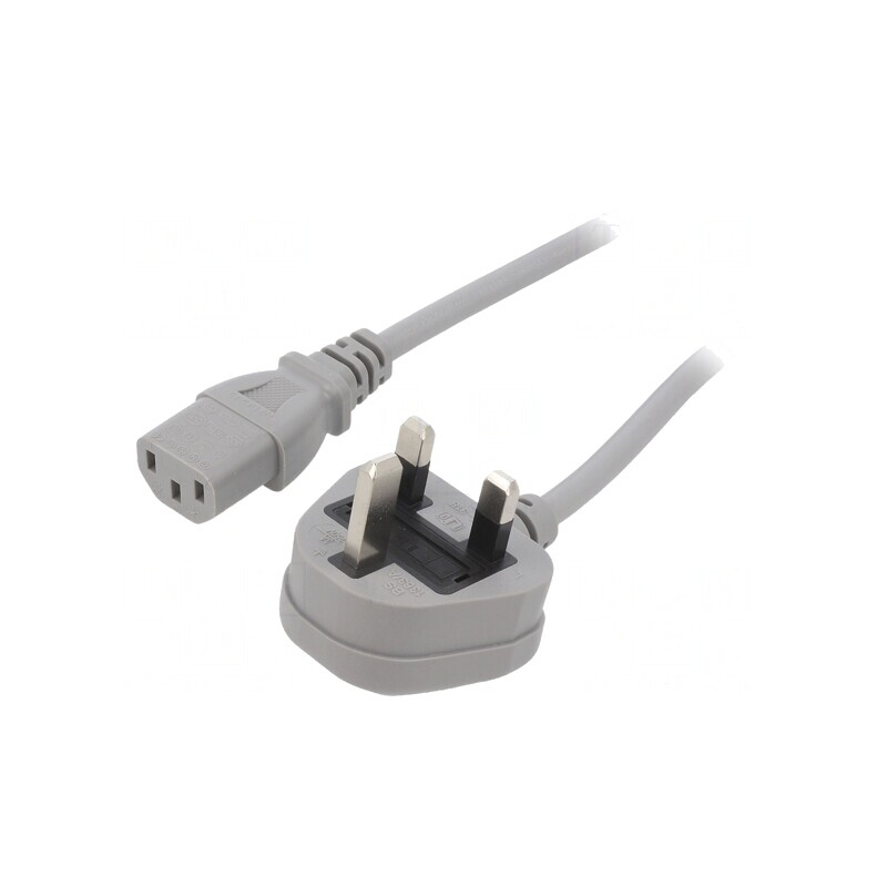Cablu Alimentare 3x1mm2 5m Gri 3A | Electronic-mag.ro | Componente Electronice