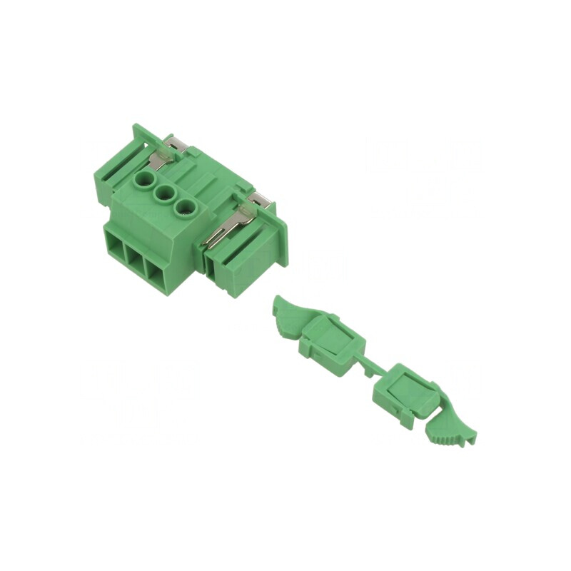 Regletă Conexiuni Deconectabilă 7,62mm 3 Piste Drept Tată | Electronic-mag.ro | Componente Electronice