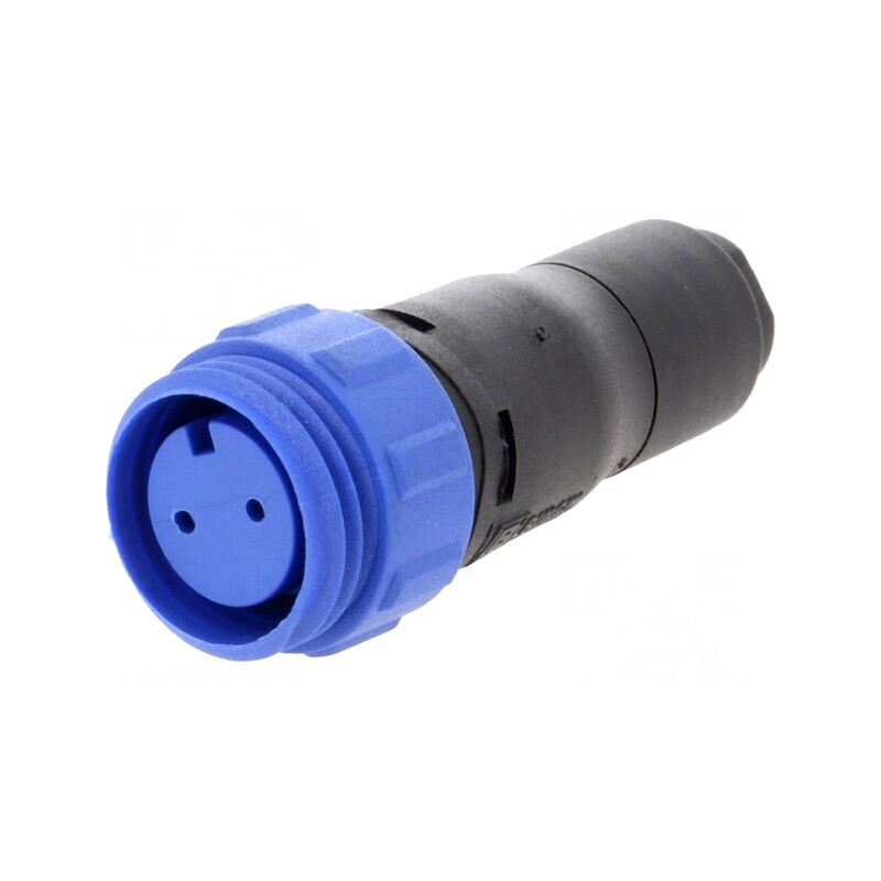 Conector Circular Mamă 2 PIN Fără Contacte | Electronic-mag.ro | Componente Electronice