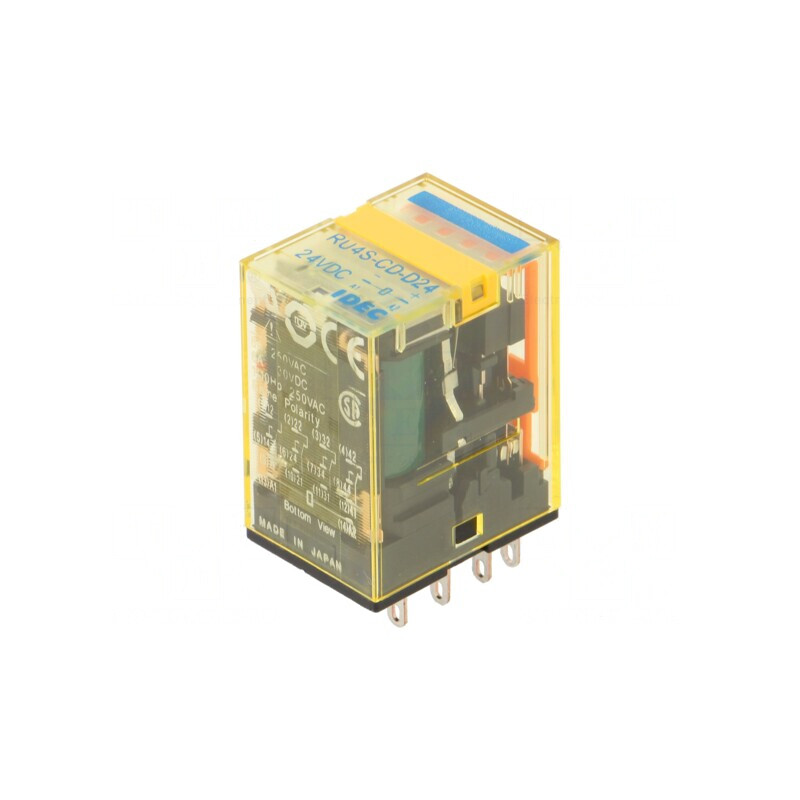 Releu Electromagnetic 4PDT 24VDC 6A | Electronic-mag.ro | Componente Electronice