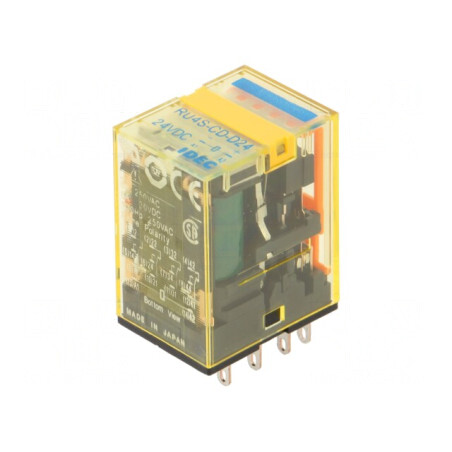 Releu Electromagnetic 4PDT 24VDC 6A | Electronic-mag.ro | Componente Electronice