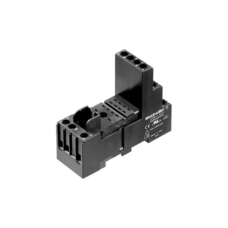 Stativ pentru șină DIN 240VAC 61,5mm 28mm | Electronic-mag.ro | Componente Electronice