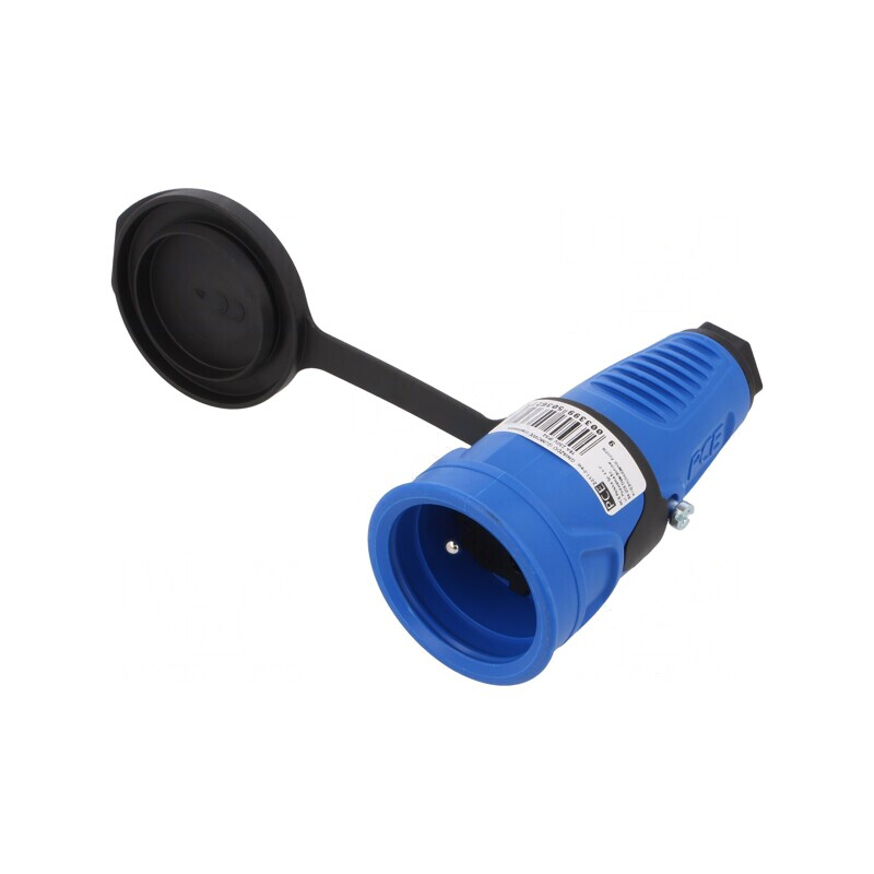 Conector alimentare AC mamă 2P PE 250V 16A cablu | Electronic-mag.ro | Componente Electronice