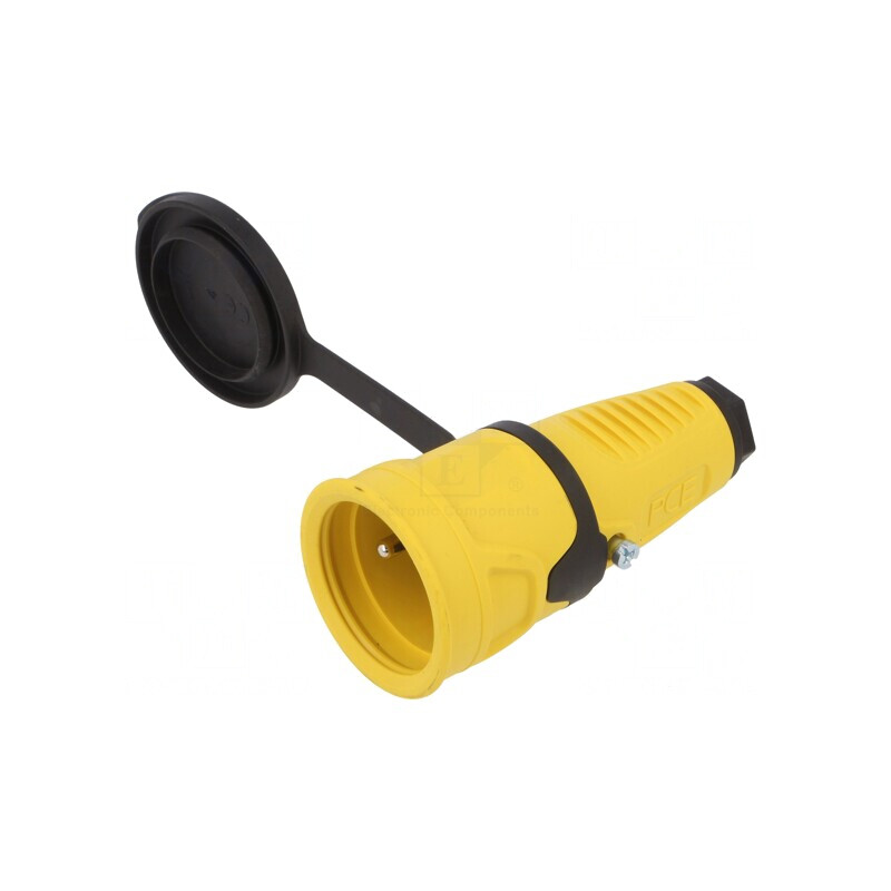 Conector Alimentare AC Mamă 250V 16A 2P PE Pe Cablu | Electronic-mag.ro | Componente Electronice