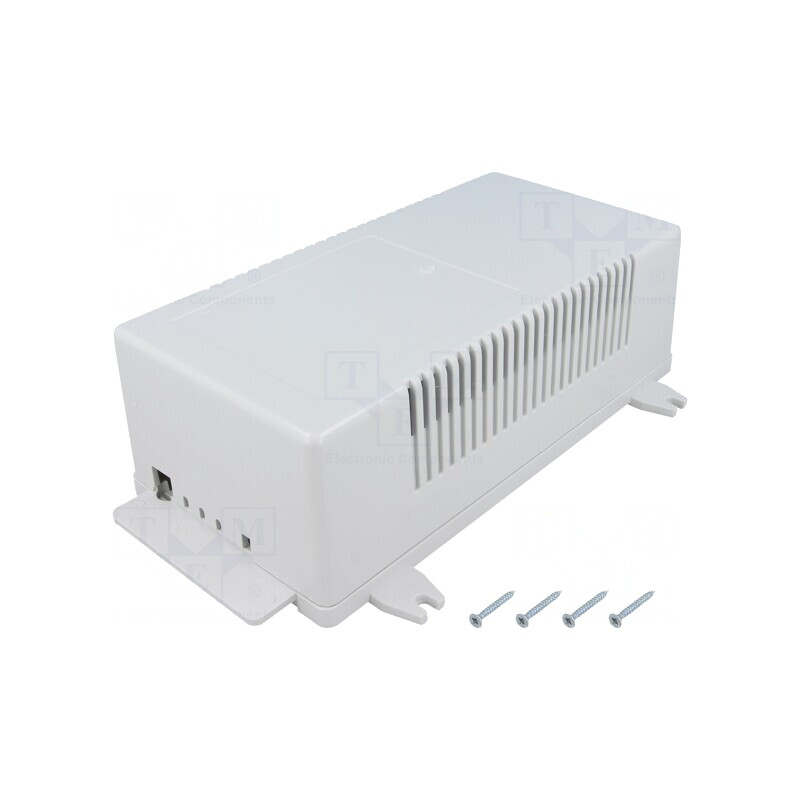 Carcasă Alimentator ABS Gri 112x222x72mm | Electronic-mag.ro | Componente Electronice