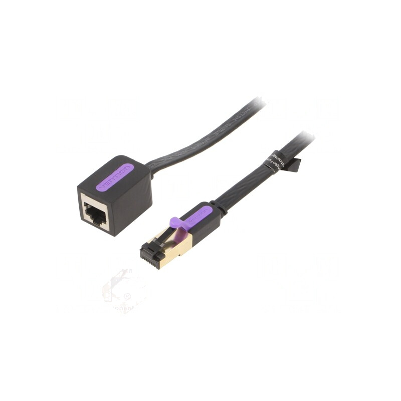 Prelungitor RJ45 8m Negru F/UTP | Electronic-mag.ro | Componente Electronice