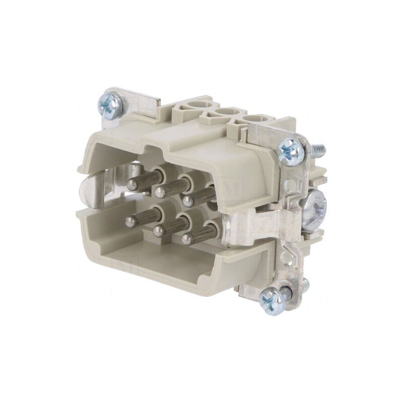 Conector HDC 6P Tată 6 Inserturi de Contact | Electronic-mag.ro | Componente Electronice
