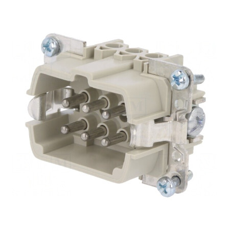 Conector HDC 6P Tată 6 Inserturi de Contact | Electronic-mag.ro | Componente Electronice