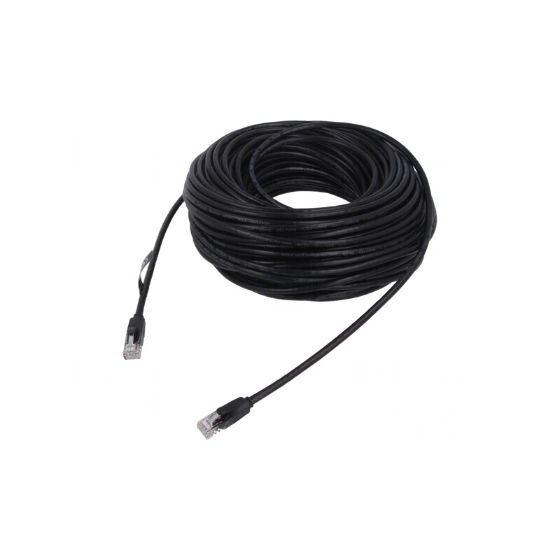 Cablu Patch U/UTP Cat6 Negru 25m | Electronic-mag.ro | Componente Electronice