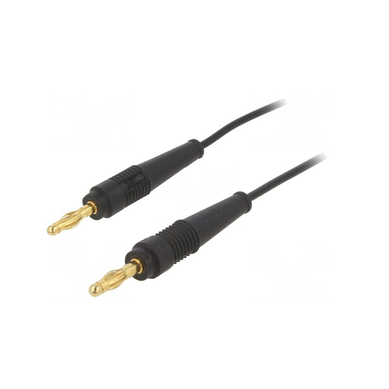 Cablu de măsurare 60VDC 30VAC 19A 1m negru | Electronic-mag.ro | Componente Electronice