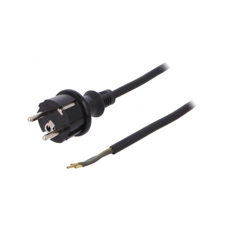 Cablu Electric 3x1mm2 SCHUKO Mufă Guma | Electronic-mag.ro | Componente Electronice