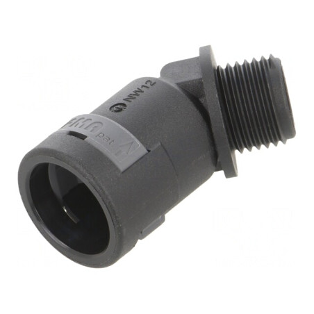 Conectori în unghi 45° poliamidă 6 filet metric | Electronic-mag.ro | Componente Electronice