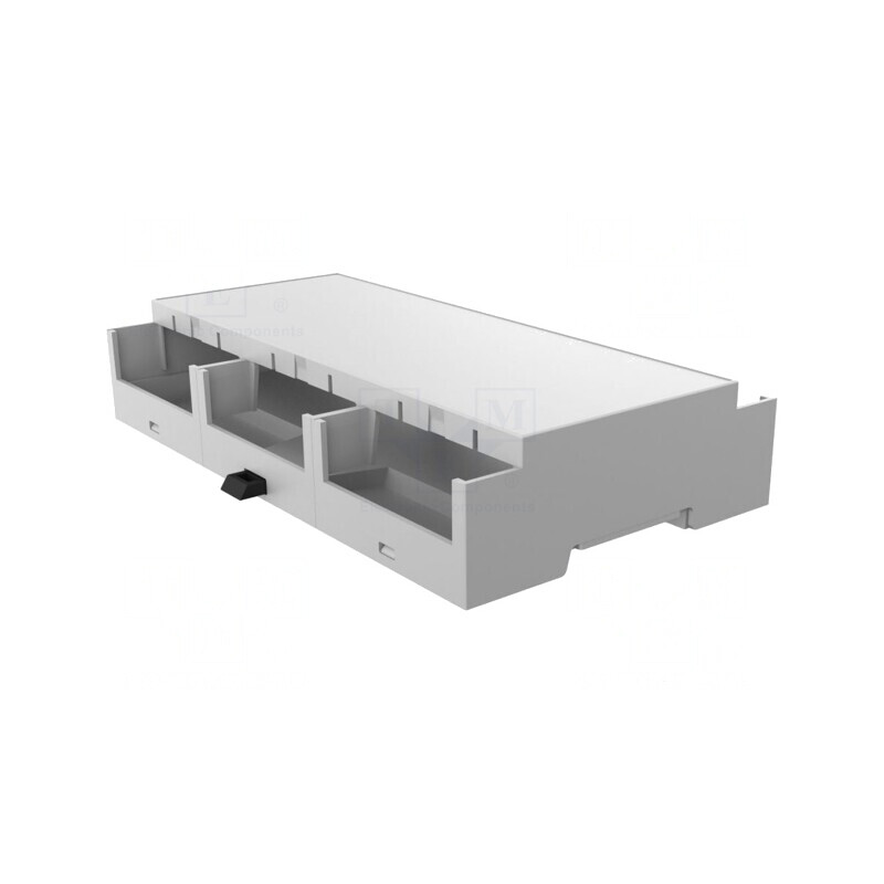 Carcasă pentru Şină DIN 90x158x32mm Gri | Electronic-mag.ro | Componente Electronice
