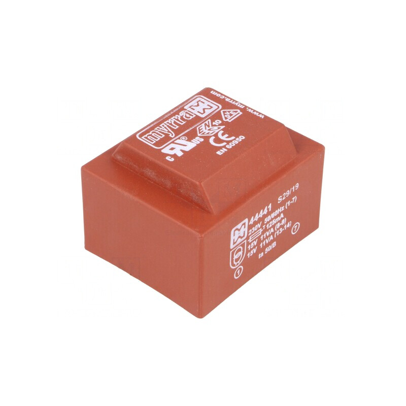 Transformator încapsulat 22VA 230VAC 15V PCB | Electronic-mag.ro | Componente Electronice