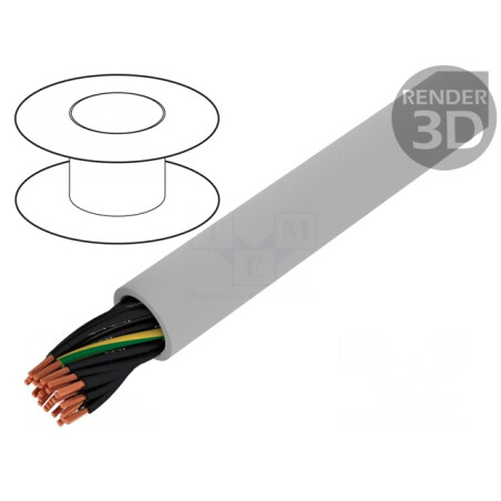 Cablu Electric JZ-500-PUR 25G0.5mm2 Gri | Electronic-mag.ro | Componente Electronice