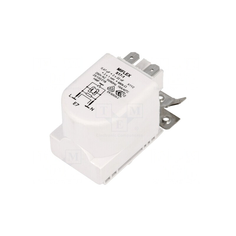 Filtru Anti-Interferențe 250VAC 0,47uF 22nF 1mH 680kΩ | Electronic-mag.ro | Componente Electronice Filtru Anti-Interferențe 250VAC 0,47uF 22nF 1mH 680kΩ | Electronic-mag.ro | Componente Electronice