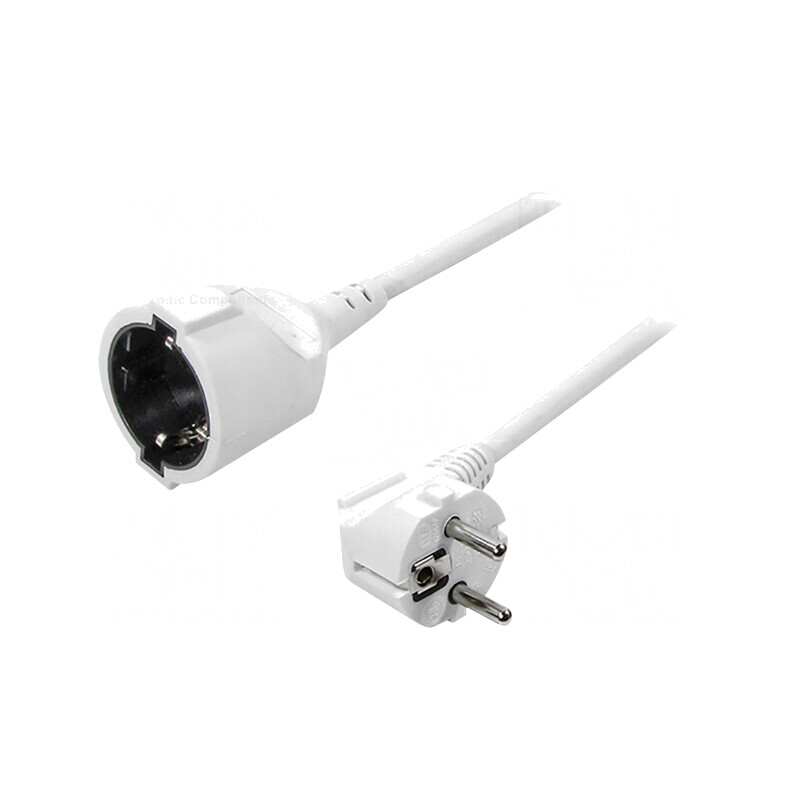 Prelungitor electric 3m alb 16A | Electronic-mag.ro | Componente Electronice