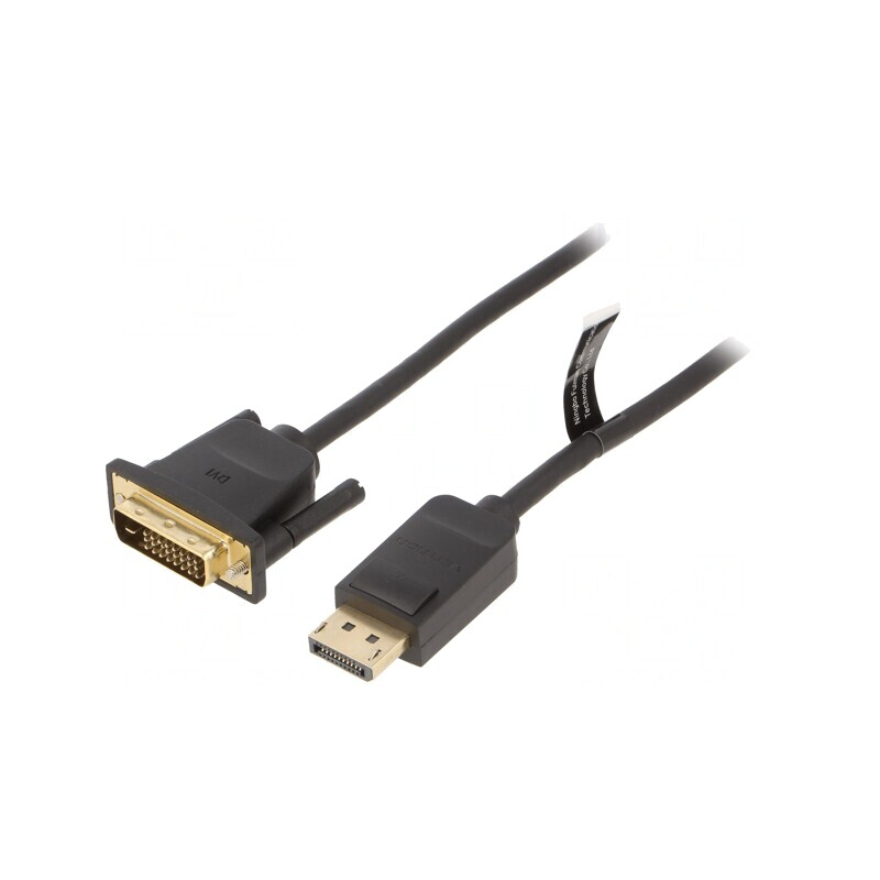 Cablu DisplayPort la DVI-D 2m Negru | Electronic-mag.ro | Componente Electronice