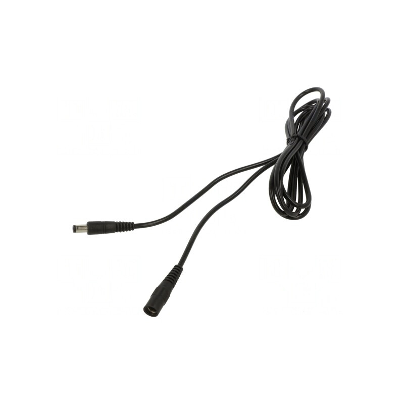Cablu Alimentare DC 5,5/2,5 mm 1x0,5mm2 Negru | Electronic-mag.ro | Componente Electronice