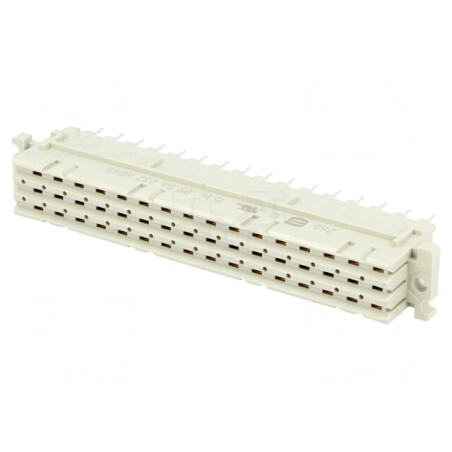 Mufă DIN 41612 tip F mamă 32 pini THT aurit 6A | Electronic-mag.ro | Componente Electronice