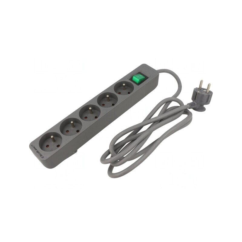Prelungitor 5 Prize 1.8m 16A Gri | Electronic-mag.ro | Componente Electronice