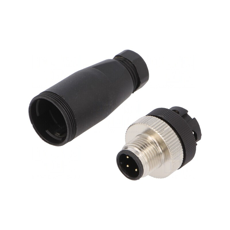 Mufă M12 4 PIN Ethernet IP65/IP67 Dreptă | Electronic-mag.ro | Componente Electronice