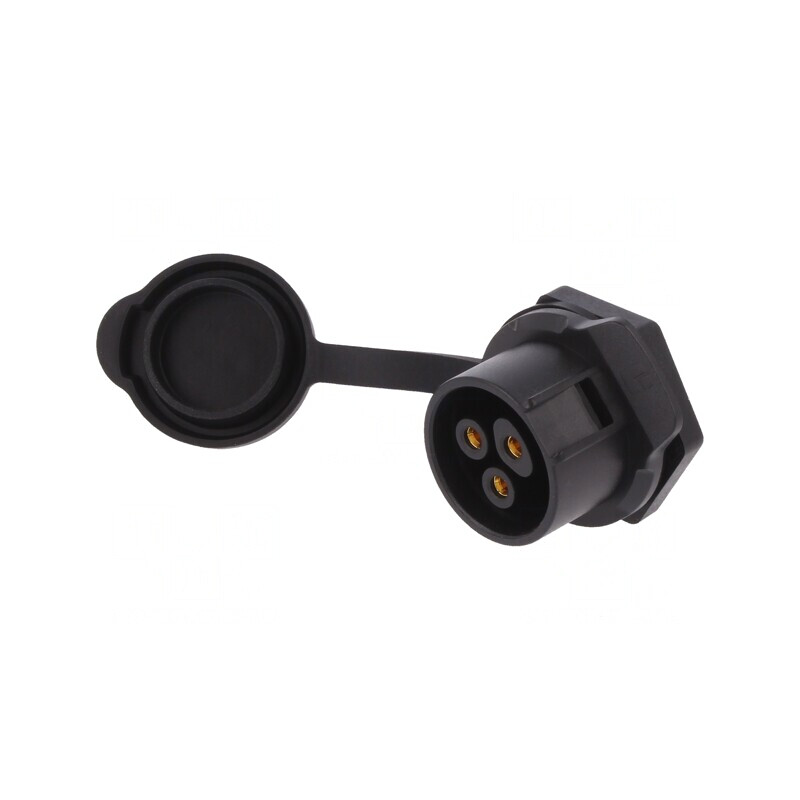 Conector Circular Soclu 20 02 Mamă 3 PIN Aurit | Electronic-mag.ro | Componente Electronice