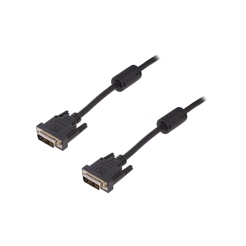 Cablu DVI-D 5m Negru 30AWG | Electronic-mag.ro | Componente Electronice