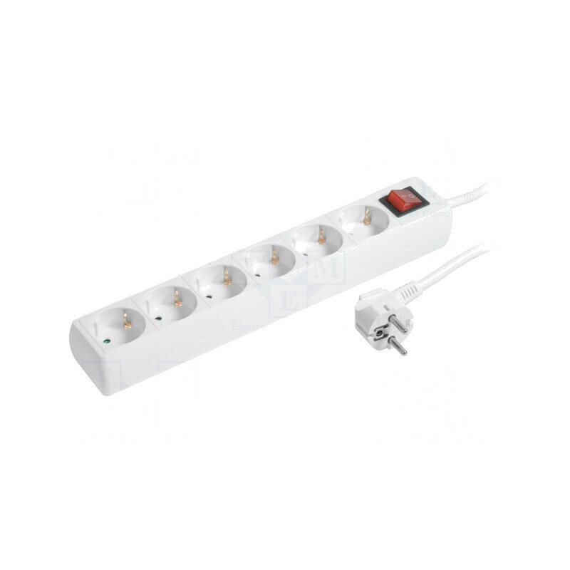 Prelungitor 6 Prize 230V 16A Alb | Electronic-mag.ro | Componente Electronice Prelungitor 6 Prize 230V 16A Alb | Electronic-mag.ro | Componente Electronice