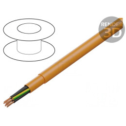 Cablu PUR-ORANGE-JZ 7G1,5mm2 Neecranat 300/500V | Electronic-mag.ro | Componente Electronice