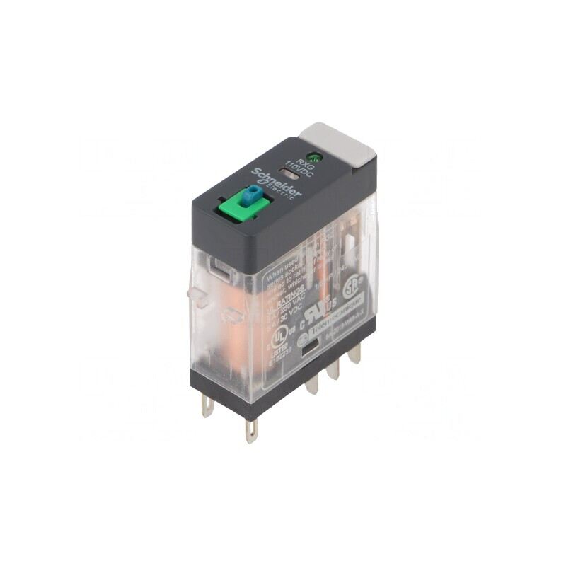 Releu Electromagnetic DPDT 110VDC 5A 250VAC cu Soclu | Electronic-mag.ro | Componente Electronice