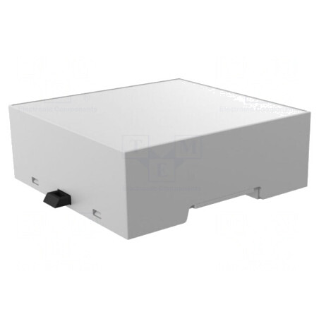 Carcasă pentru șină DIN gri 90x87.7x32mm | Electronic-mag.ro | Componente Electronice