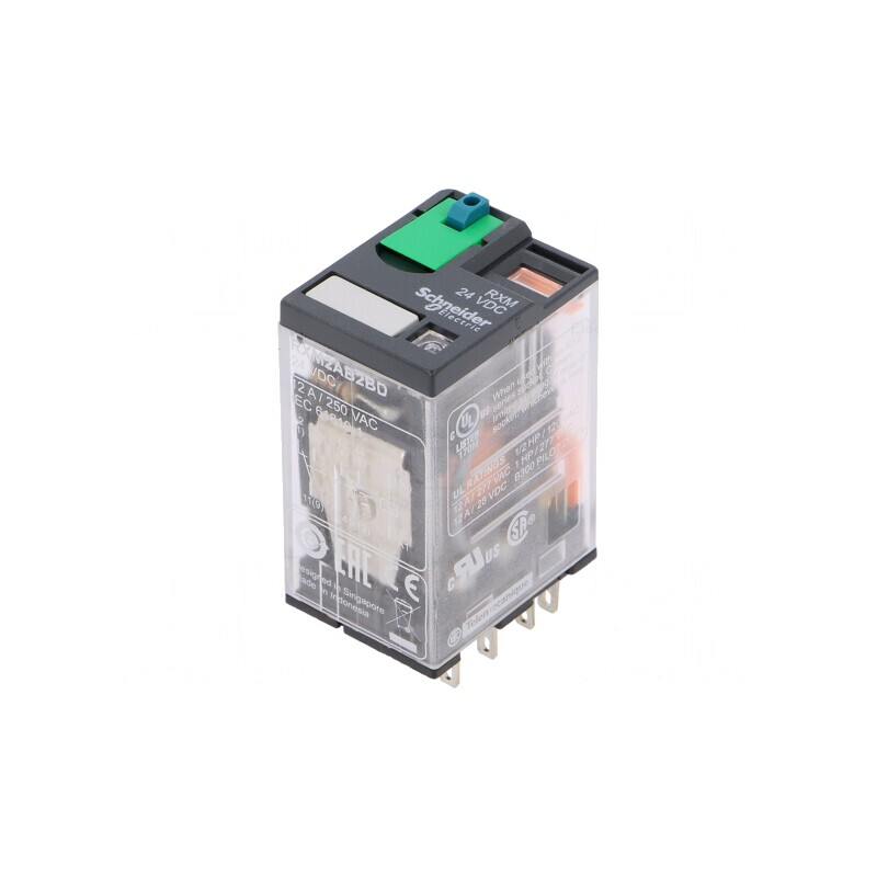 Releu Electromagnetic DPDT 24V 12A | Electronic-mag.ro | Componente Electronice