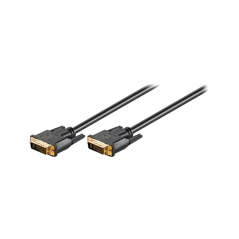 Cablu DVI-I 2m Negru | Electronic-mag.ro | Componente Electronice