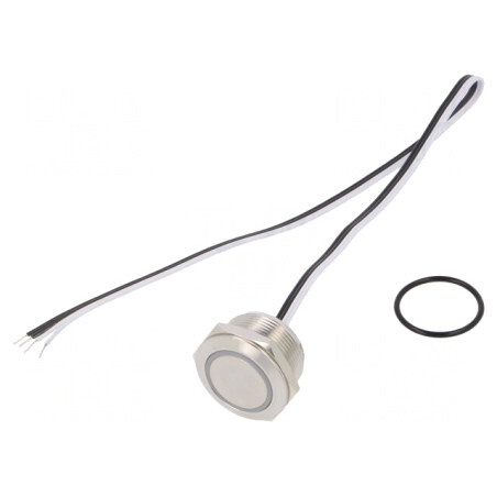 Comutator Anti-Vandalism 2 Poz SPST-NO 50mA 24VDC IP65 Ø22mm | Electronic-mag.ro | Componente Electronice