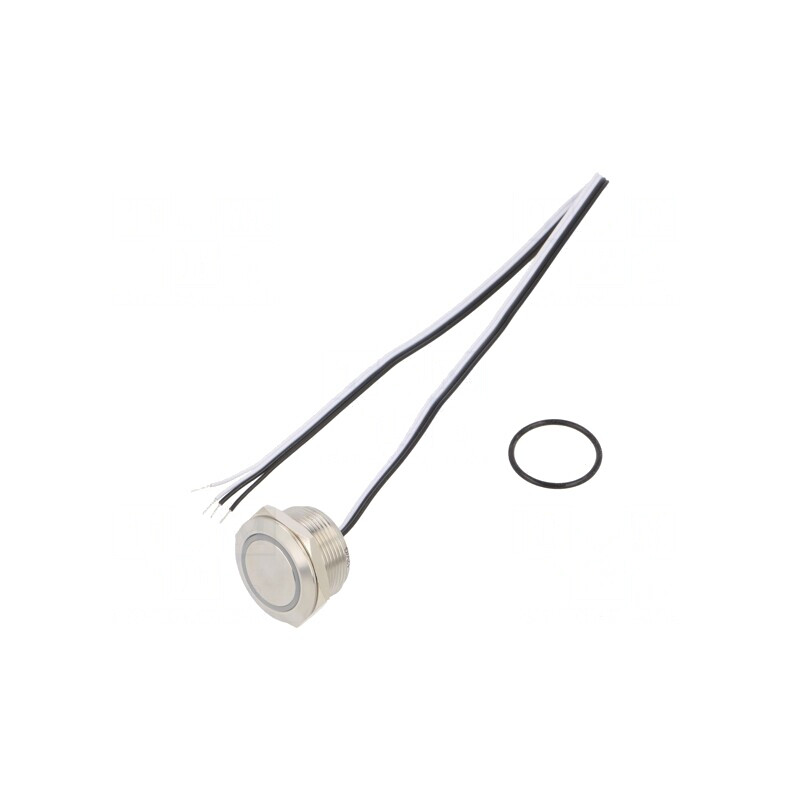 Comutator anti-vandalism verde 2 poziții SPST-NO 50mA 24V IP65 | Electronic-mag.ro | Componente Electronice