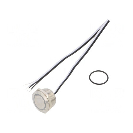 Comutator anti-vandalism verde 2 poziții SPST-NO 50mA 24V IP65 | Electronic-mag.ro | Componente Electronice