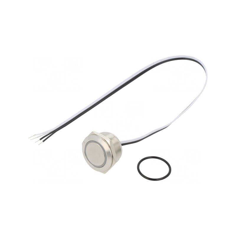 Comutator anti-vandalism SPST-NO IP65 22mm 50mA 24V | Electronic-mag.ro | Componente Electronice