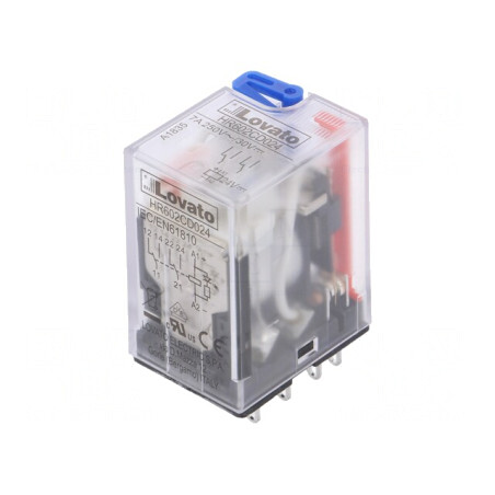 Releu Electromagnetic DPDT 24VDC 7A | Electronic-mag.ro | Componente Electronice