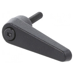 Manetă neagră franceză 25mm 45mm | Electronic-mag.ro | Componente Electronice