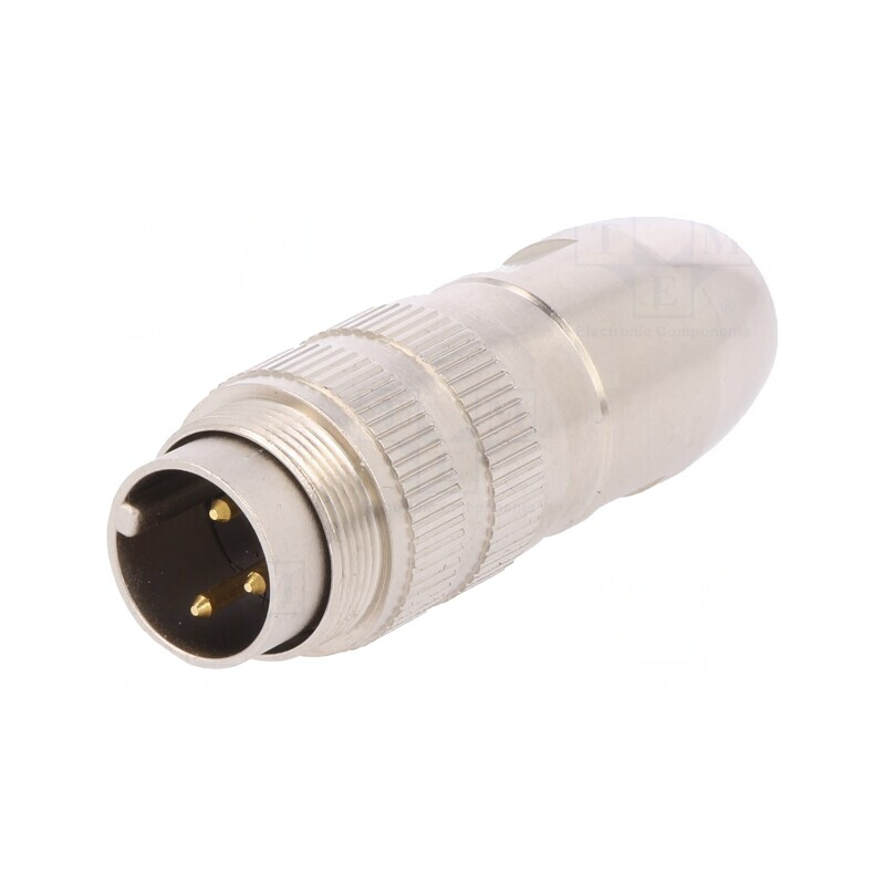 Mufă M16 3 PIN pentru Lipire pe Cablu 250V 5A Drept | Electronic-mag.ro | Componente Electronice