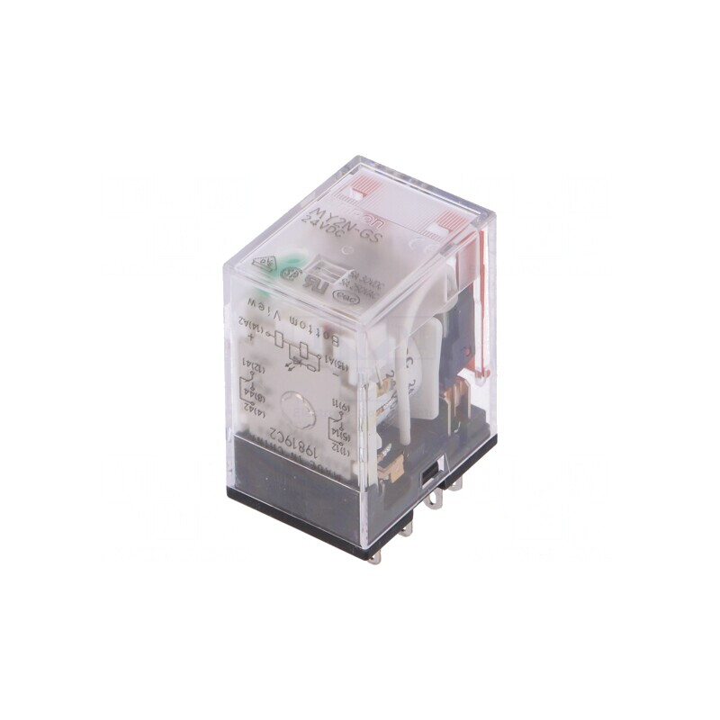 Releu Electromagnetic DPDT 24V DC 7A | Electronic-mag.ro | Componente Electronice
