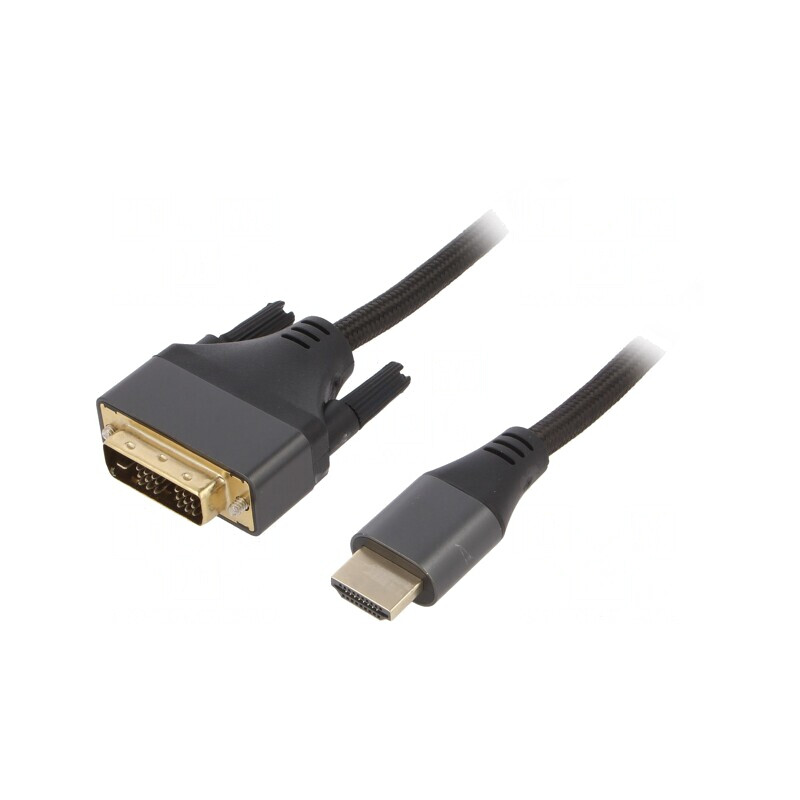 Cablu DVI-D la HDMI 1.8m Negru | Electronic-mag.ro | Componente Electronice